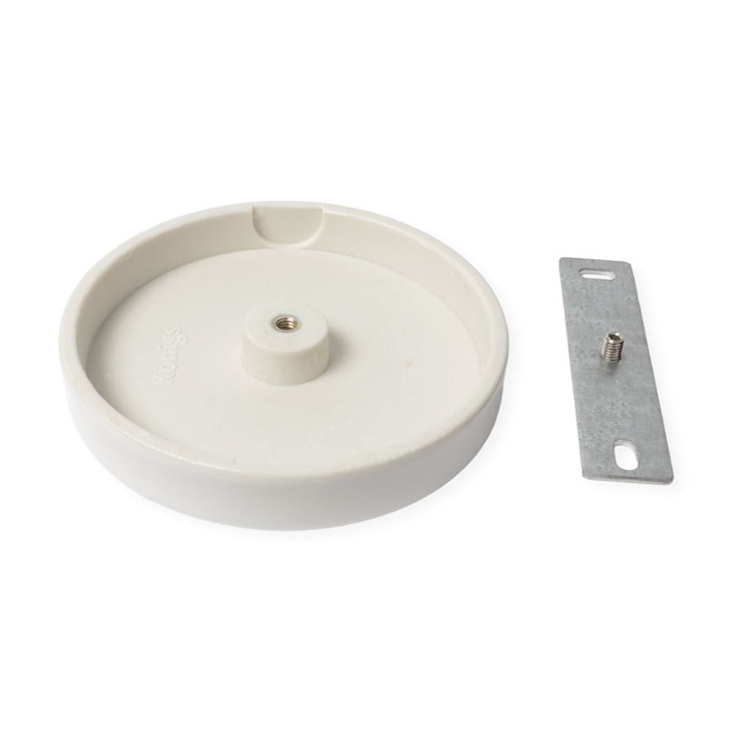 Porzellan Blinddeckel mit Sollbruchstellen Piatto Fondo Weiss