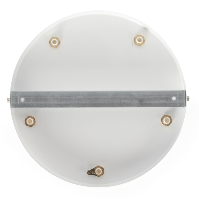 Lampenbaldachin 5-Loch 26cm XL Metall Weiss