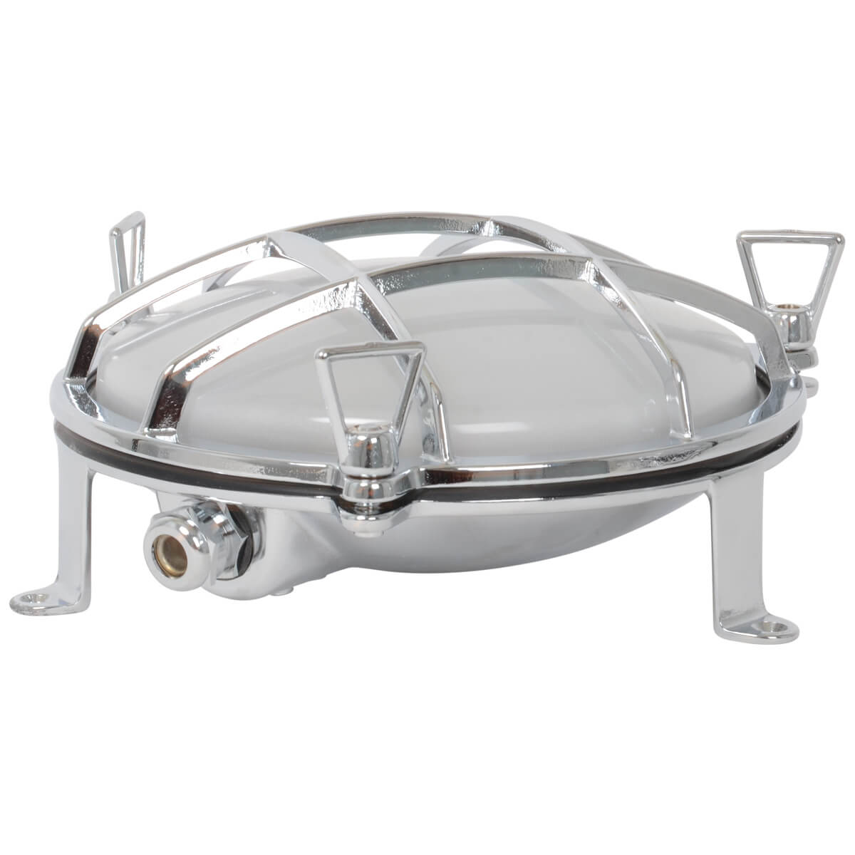 Wand- und Deckenleuchte Tartaruga Tonda Chrome Ø215 E27 | Foresti & Suardi