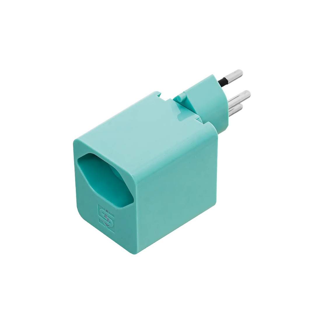 USB-C PD Schnellladeadapter 18W 5V/3.0A + 1xT13 drehbar 325° Türkis
