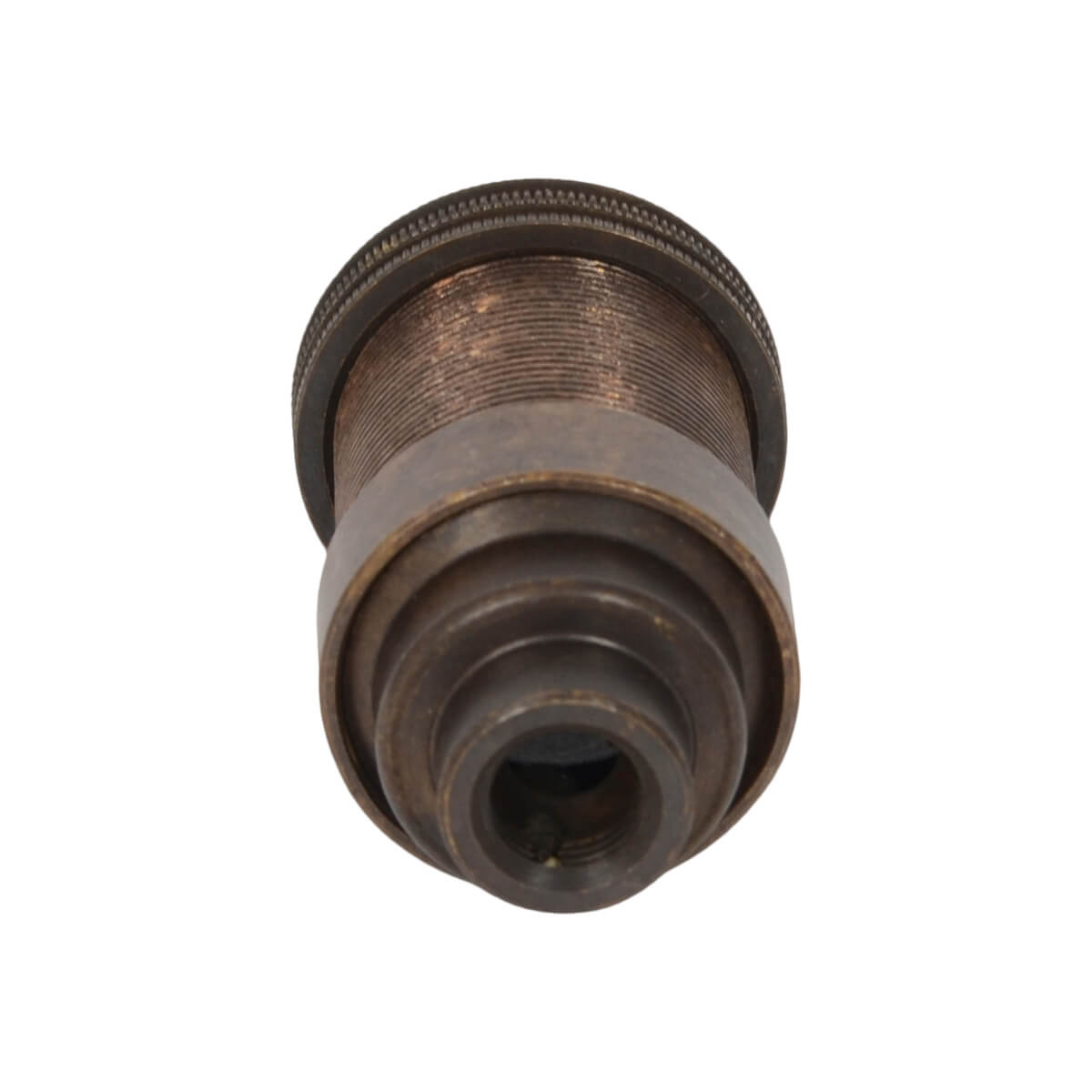 Lampenfassung E14 mit Stellring und M10x1-Gewinde Old English