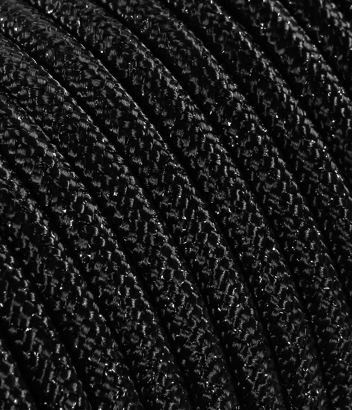 Textilkabel Schwarz Metallic TO461, 3 x 0,75mm²