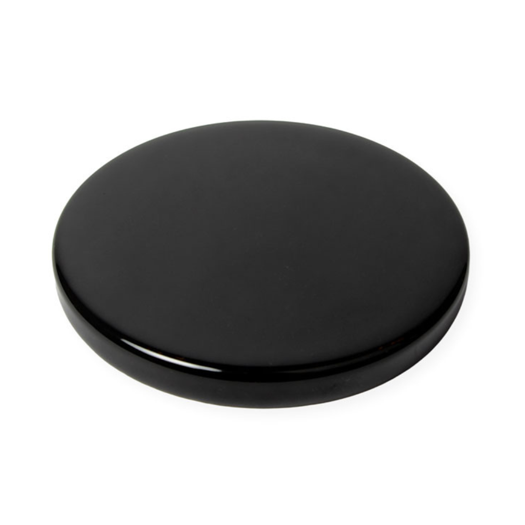 Porzellan Blinddeckel Piatto Piano Schwarz