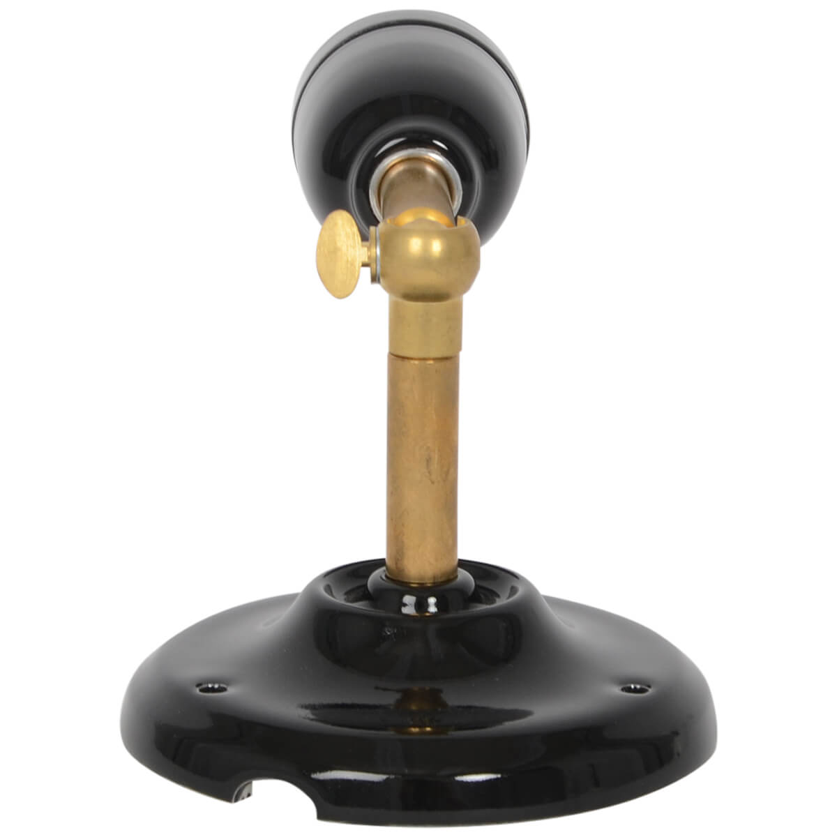 Wandlampe aus schwarzem Porzellan