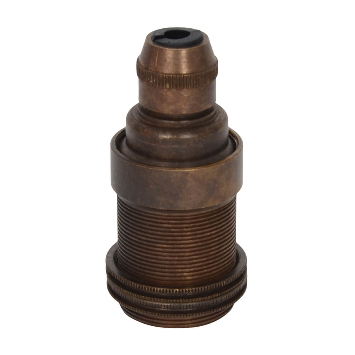 Lampenfassung E14 mit Stellring Old English
