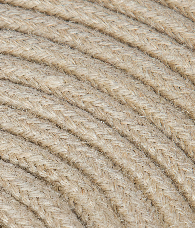 XXL Textilkabel Jute TO415 Ø 14mm, 3 x 0,75mm²