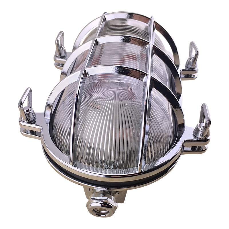 Kellerleuchte Tartaruga Ovale Chrome 235x165 E27 | Foresti & Suardi