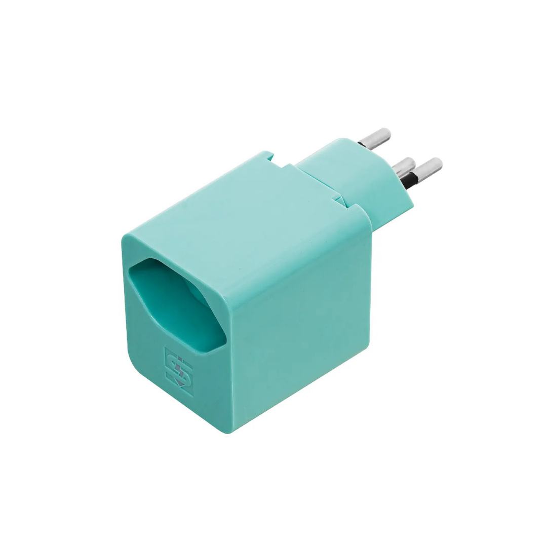 USB-C PD Schnellladeadapter 18W 5V/3.0A + 1xT13 drehbar 325° Türkis