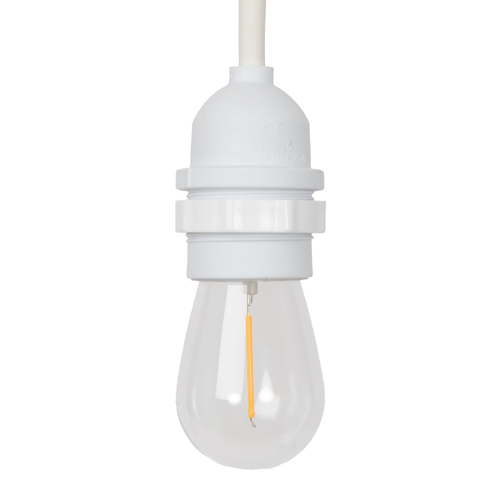 IP65 Outdoor Lampenpendel weiss 5m einzeln