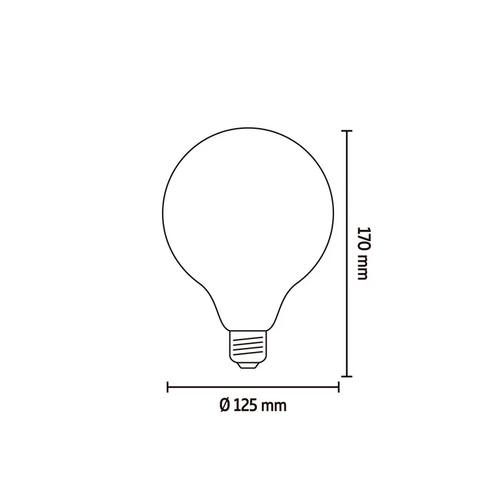 LED Globe G125 Gold 4.5W 2100K 470lm E27 | Calex