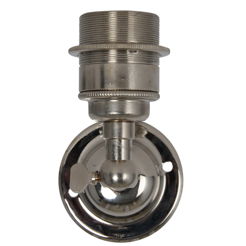Wandleuchte Nickel mit Stellring