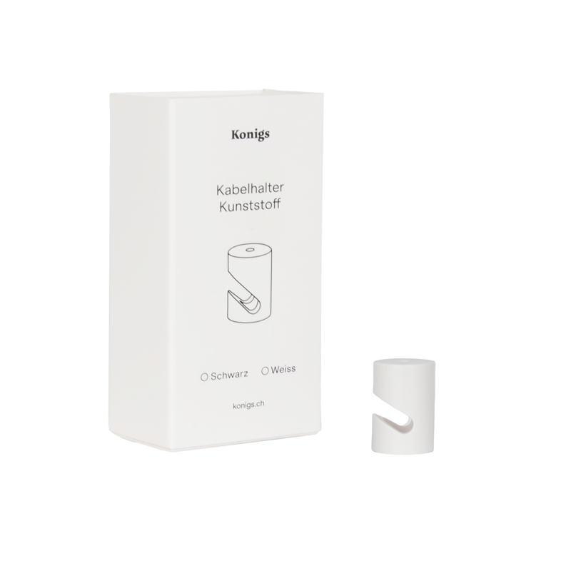 Kabelhalter Kunststoff weiss | Konigs