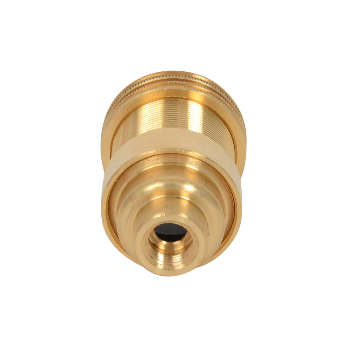 Lampenfassung E14 mit Stellring und M10x1-Gewinde Brass