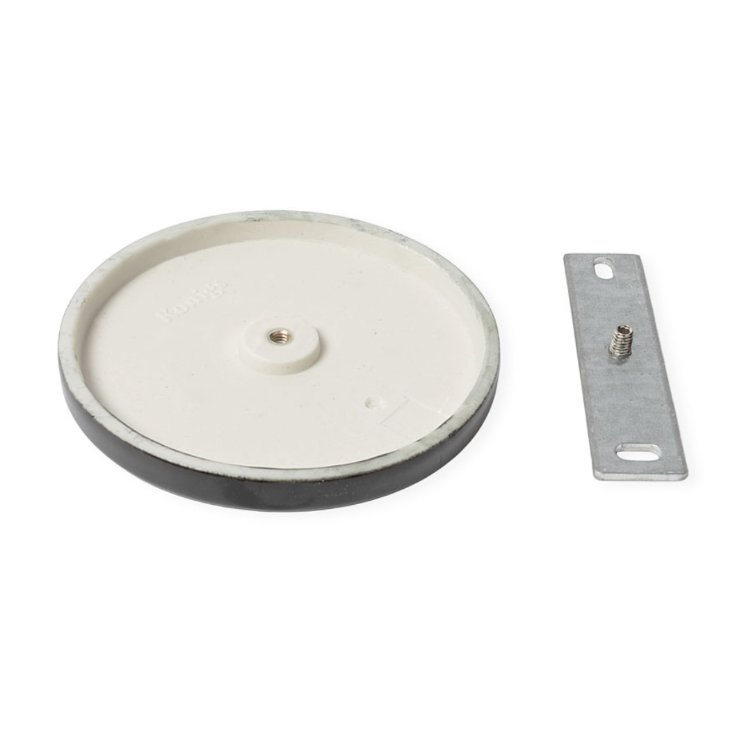 Porzellan Blinddeckel Piatto Piano Schwarz
