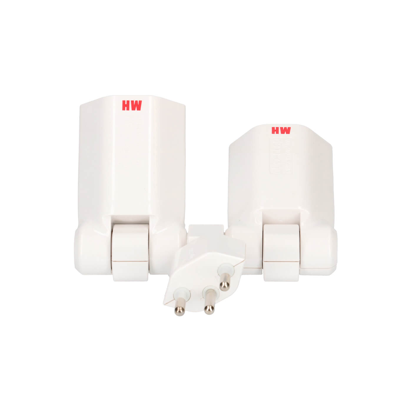 Mehrfachstecker Clip-Clap 2x Typ13 3-polig Weiss