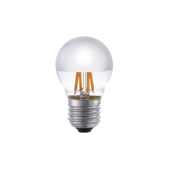 LED Ball Spiegelkopf silber 4W 250lm E27