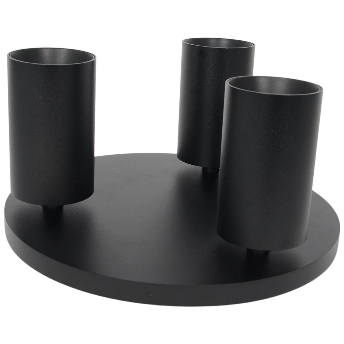 Wand- und Deckenleuchte SpotOn 3 Circle Schwarz | Antidark