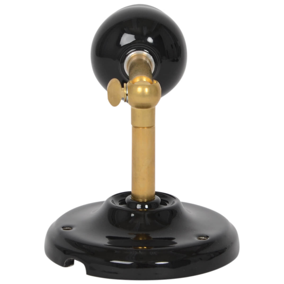 Wandlampe aus schwarzem Porzellan