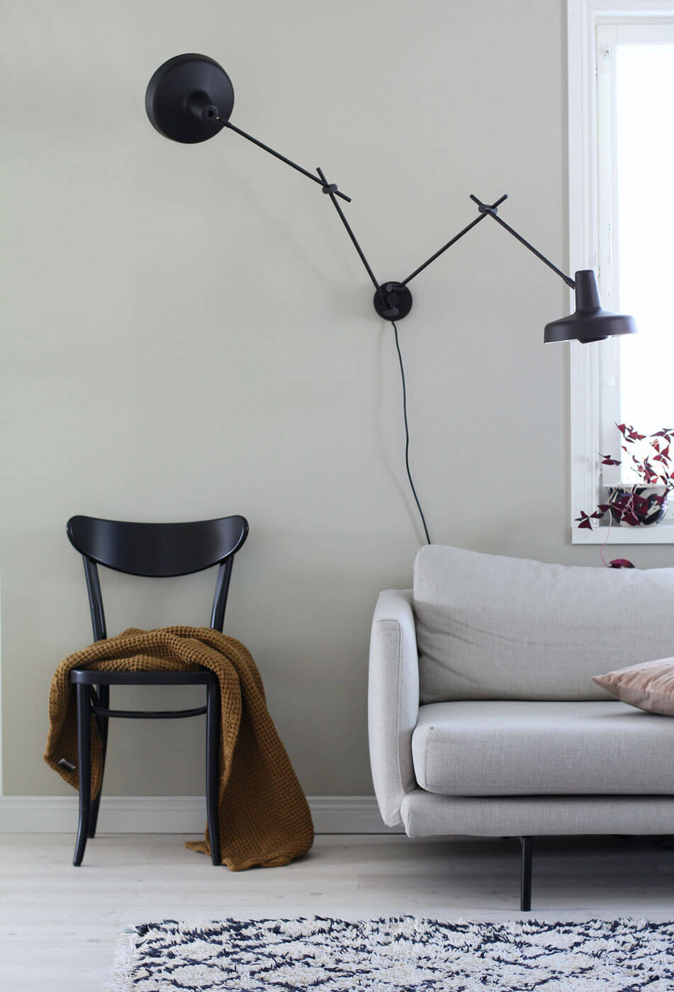 Wandlampe Arigato Wall 2 schwarz