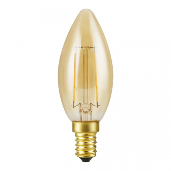 LED Filament Candle C35 Gold 2.9W 2200K 250lm E14