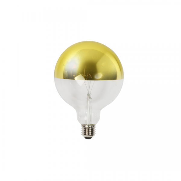 LED-Leuchtmittel G95 Spiegelkopf Gold E27, 2700K, 780lm | Konigs