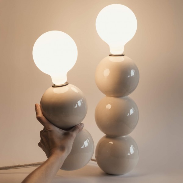 Keramik Tischlampe Astra E27 | atelier mond