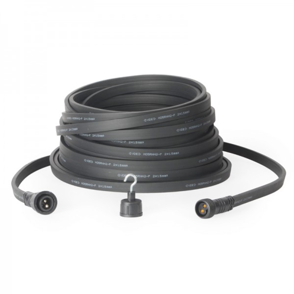 25m Illu-Flachkabel | schwarz