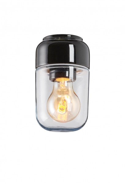 Deckenleuchte Ohm in schwarz klar von Ifö Electric 