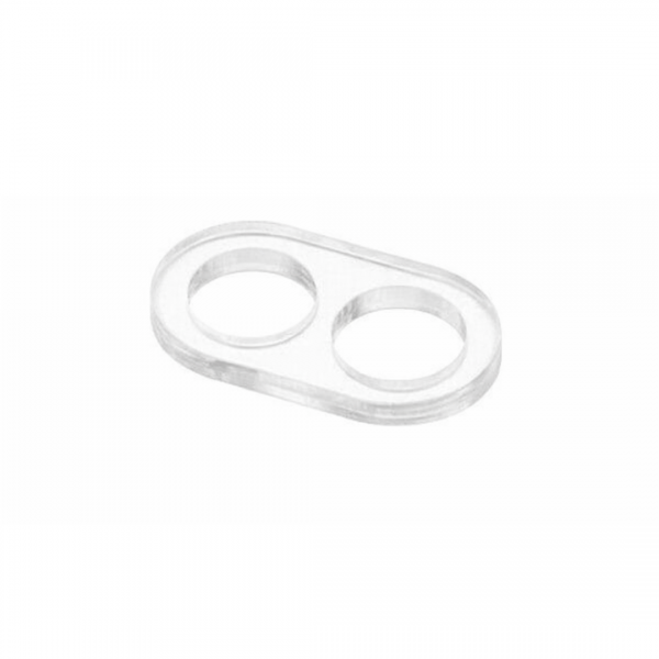 Zweiloch Aufhängung transparent