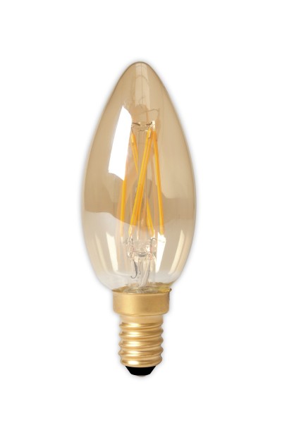 LED Candle B35 Gold 3.5W 2100K 250lm E14 | Calex