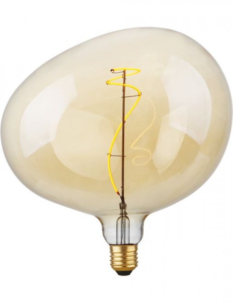 LED E27 Filament Flex Snoopy G220x245mm 230V 240Lm 4W 2200K 922 360° AC Gold Dimmable