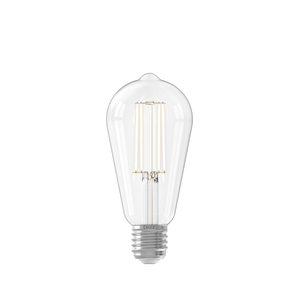 Calex Filament LED Lamp - E27 - ST64 - Clear - 4.5W - Dimmable