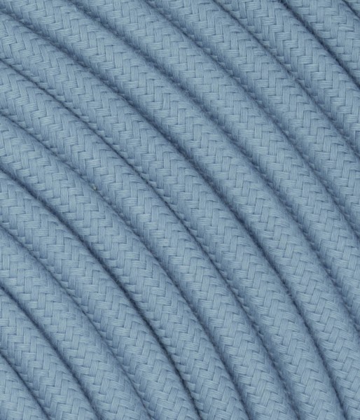 Textilkabel graublau "Celeste" TO426, 3 x 0,75mm²