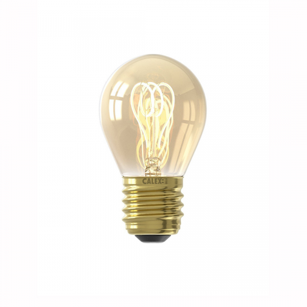 LED Ball P45 Gold Flex Filament 2.5W 136lm 2100K E27 | Calex