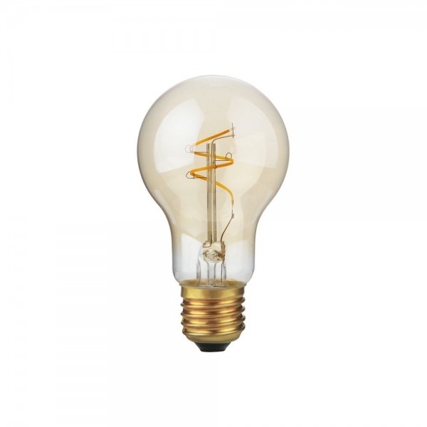 LED E27 Slim Flex Filament AGL A60x110mm 230V 470Lm 4.2W 2200K Gold Dimmbar