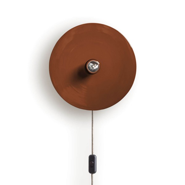 Keramik Wandlampe Deimos mit Anschlusskabel - earth | atelier mond