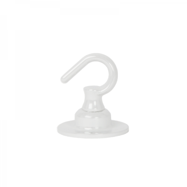 Haken klein Weiss Glanz