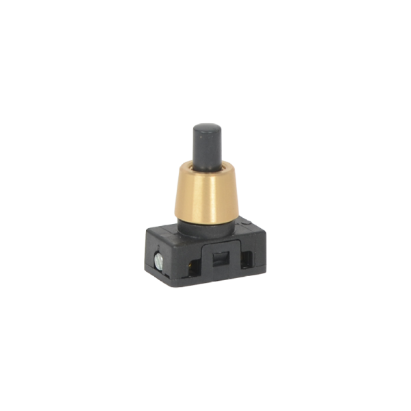 Druckschalter M10x1 schwarz, 2A 250V