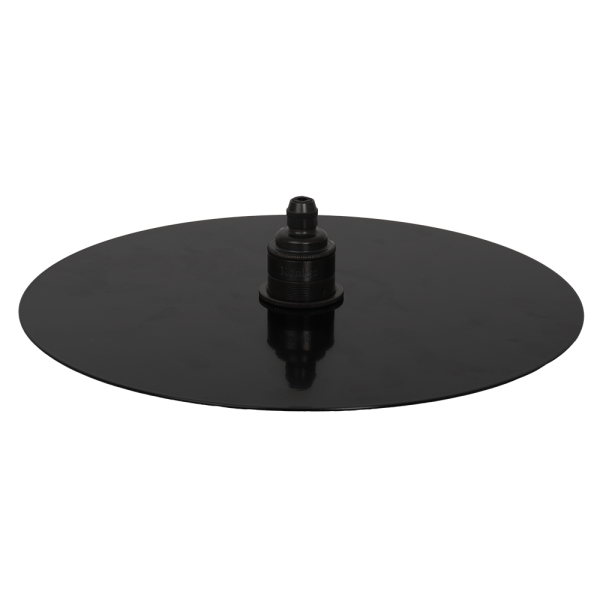 Lampenschirm Disc Schwarz seidenglanz 31 cm