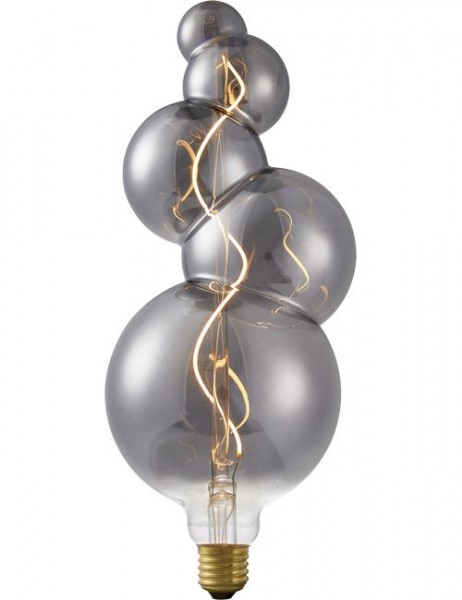 LED E27 Filament XXL Flex Bubble-5 125x325mm 230V 100Lm 4W 2200K Smoke Dimmbar