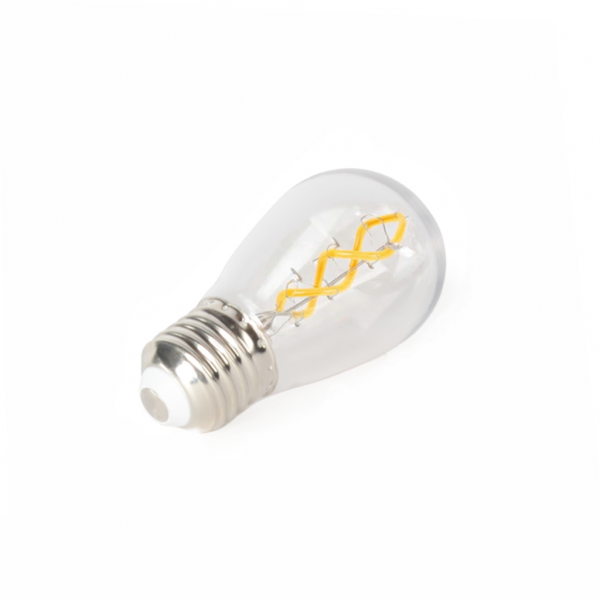 LED Spiral Filament Bulb 0,5W E27 Polycarbonat - S14