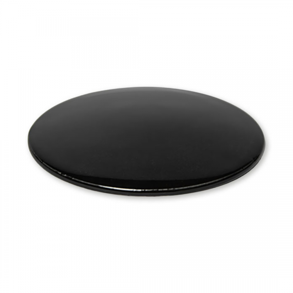 Porzellan Blinddeckel Piatto Curvato Schwarz