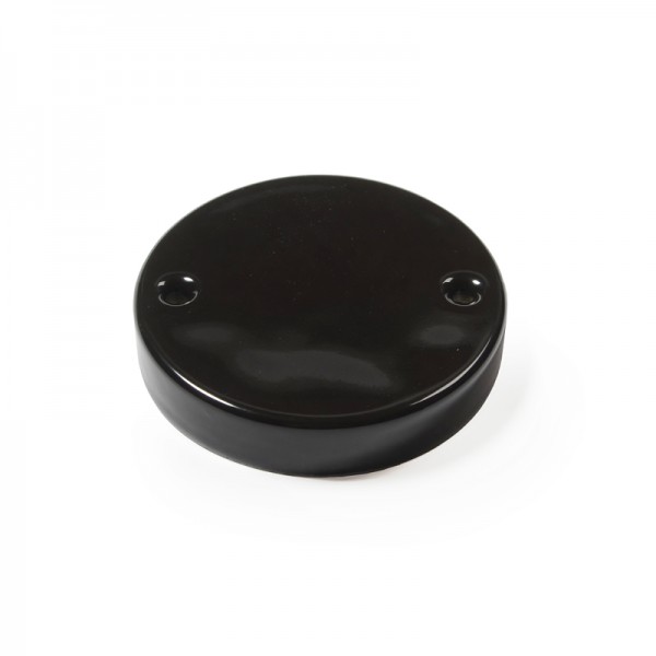 Blinddeckel Porzellan schwarz "Nudo"