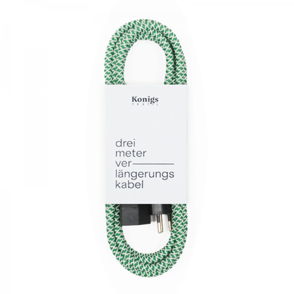 Verlängerungskabel Textil grün/weiss St.Gallen