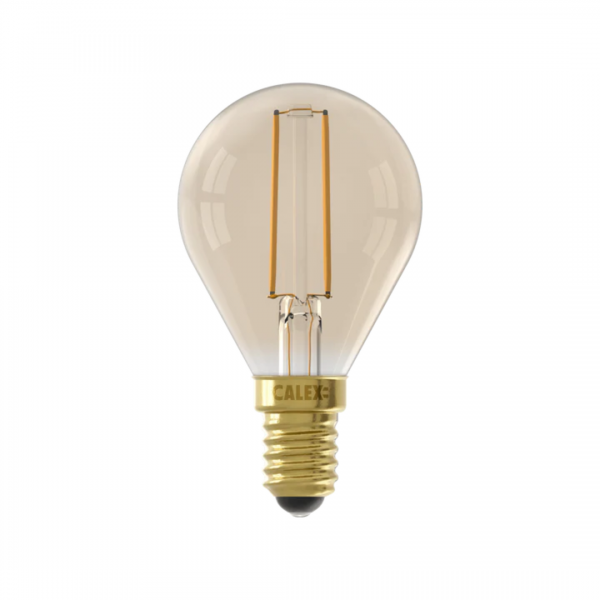 LED Filament P45 Ball Gold 3.5W 2100K 250lm E14 | Calex