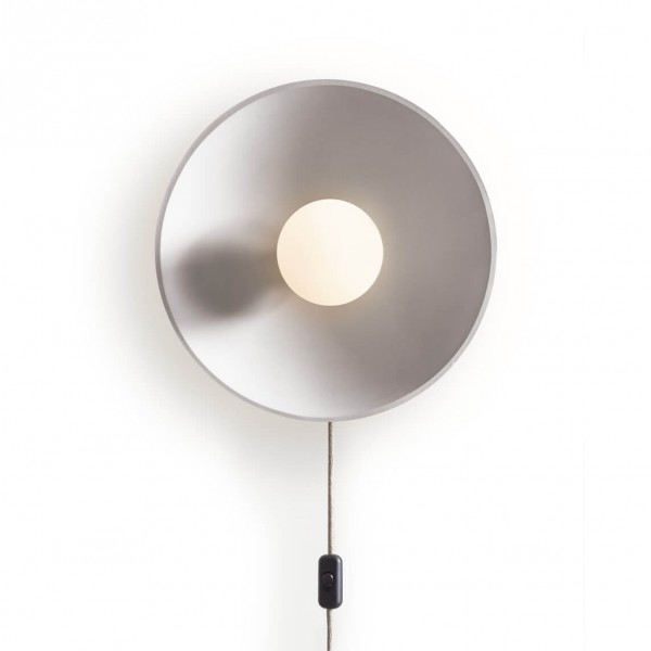 Keramik Wandlampe Rhea mit Anschlusskabel - stone | atelier mond