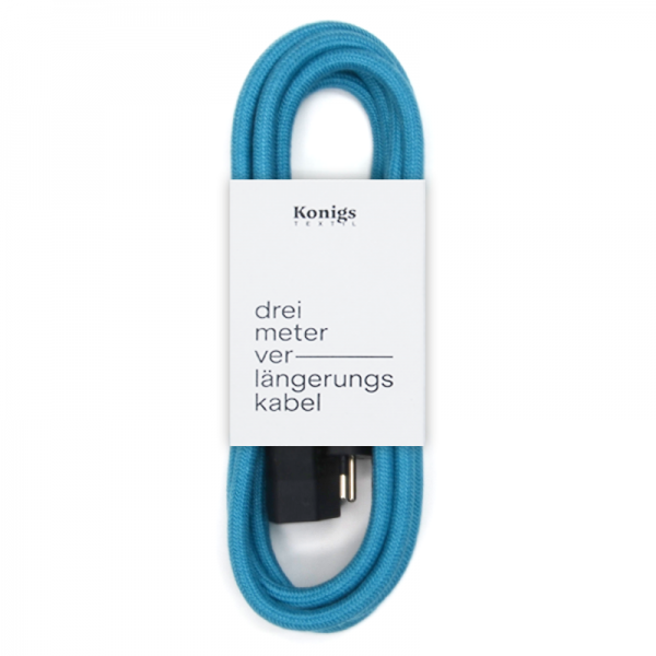 Verlängerungskabel Textil Türkis TO419