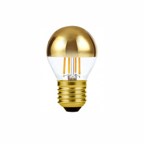 LED Ball Spiegelkopf gold 4W 250lm E27