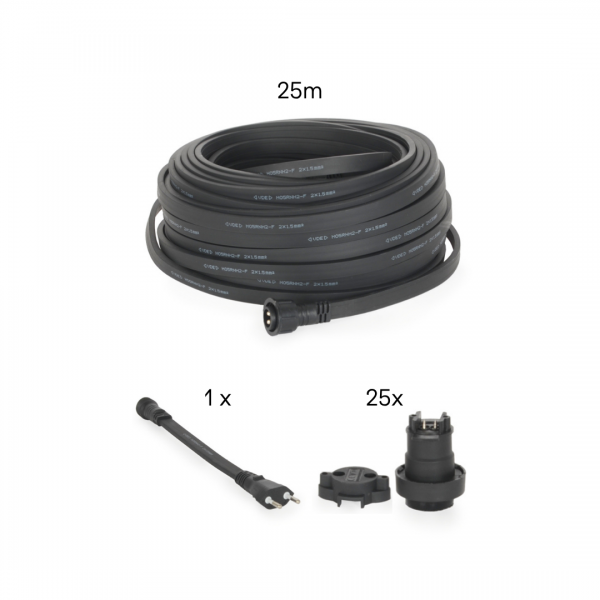 25m Illu-Lichterketten-Bausatz