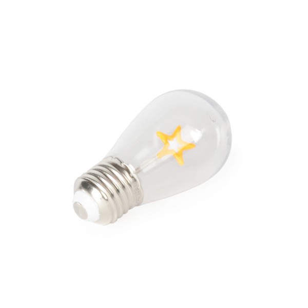 LED Stern Filament Bulb 0,5W E27 Polycarbonat - S14